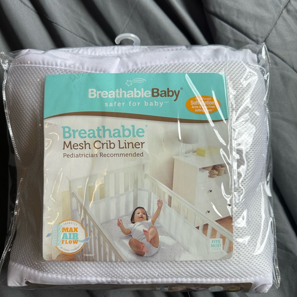 Mesh Crib Liner (white)
